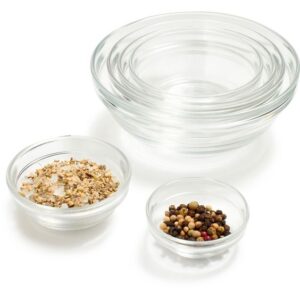 Stackable Glass Prep Bowls